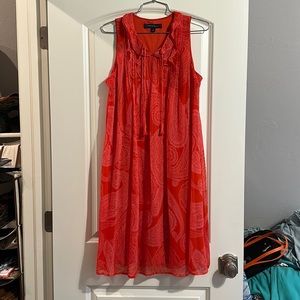 Tommy Hilfiger coral paisley dress